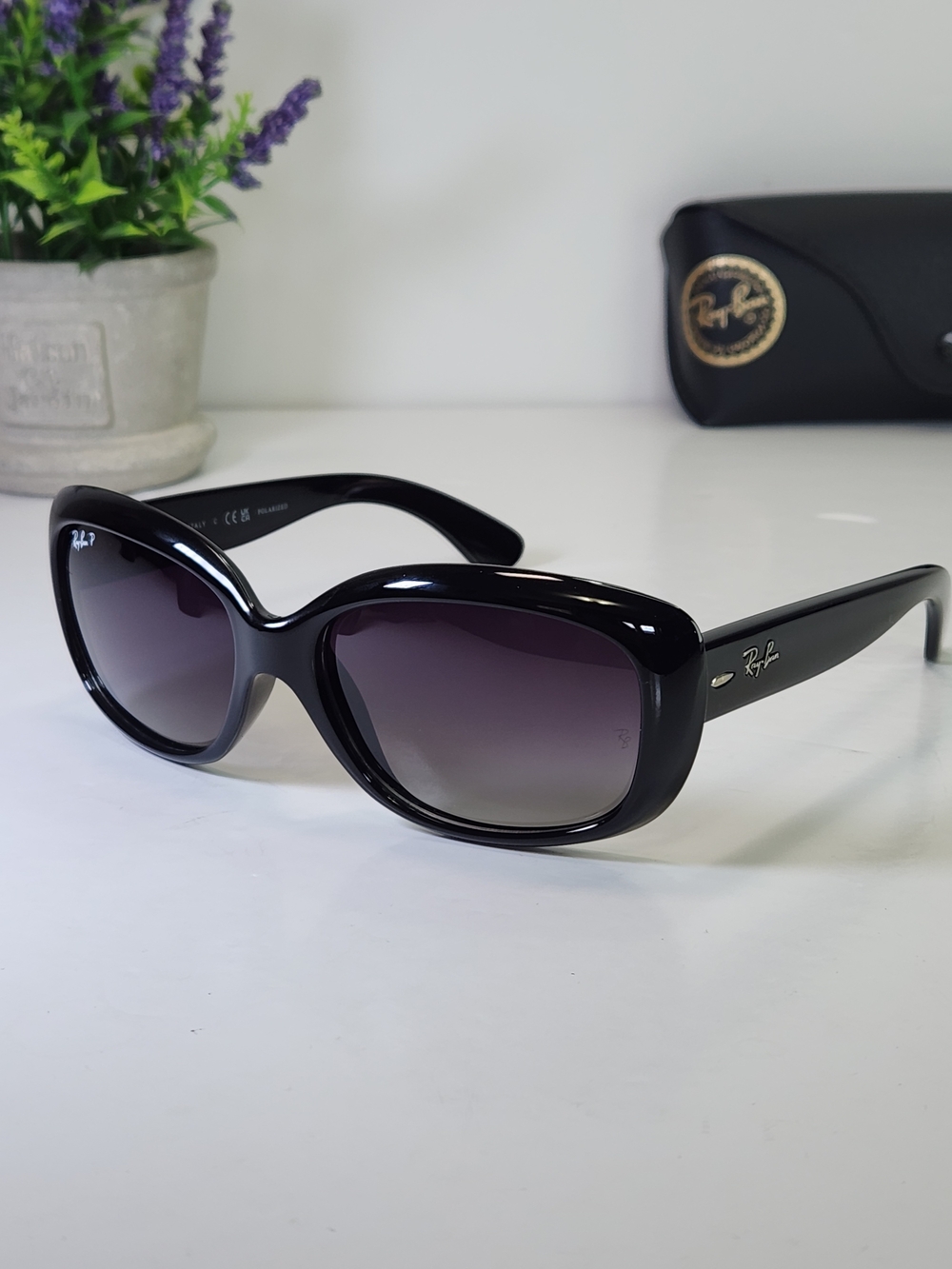 Ray-Ban Polarized Jackie OHH. RB 4101 Women's Black Sunglasses